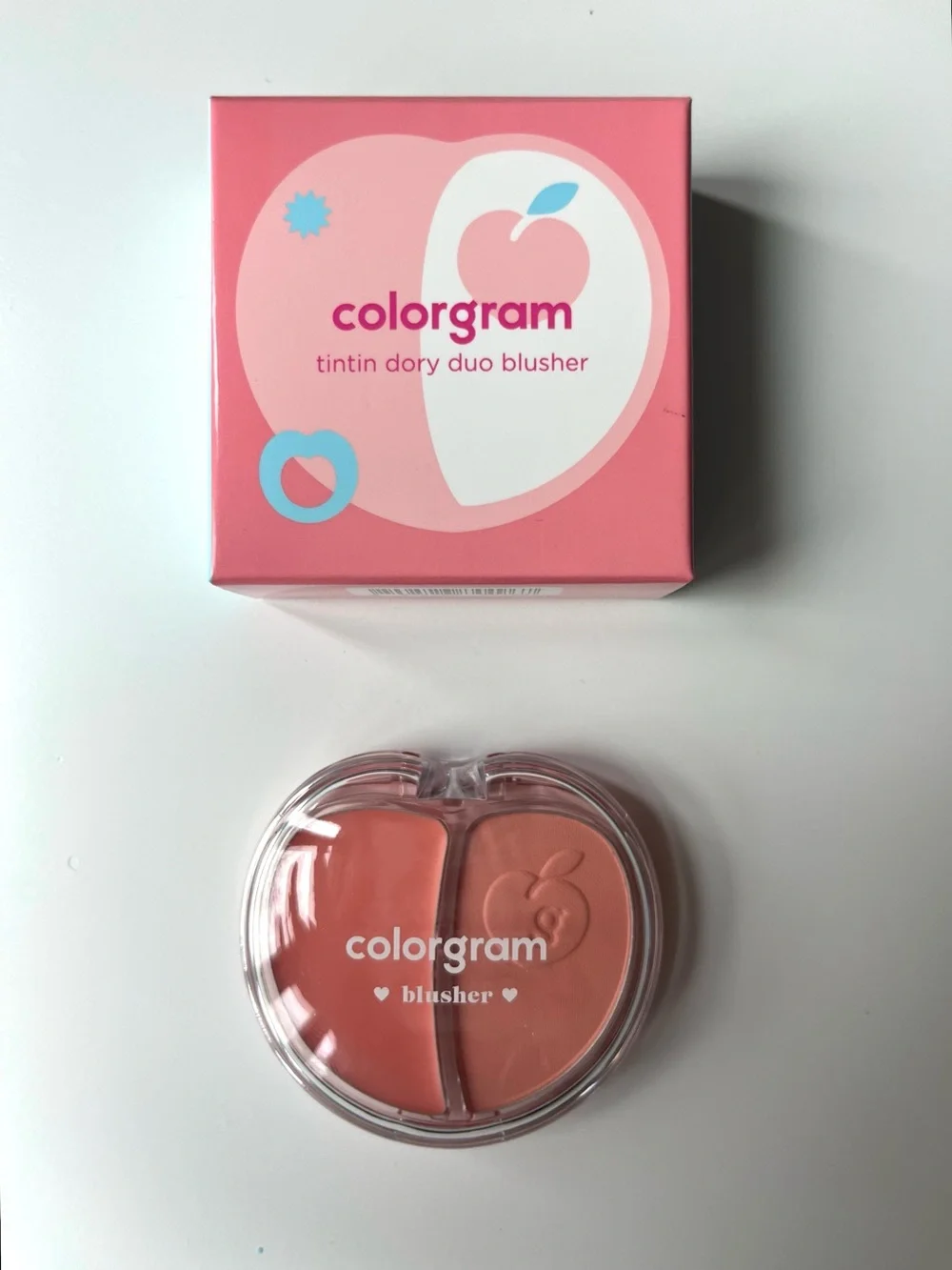 💜 Tintin Dory Duo Blusher - Peachy Pink